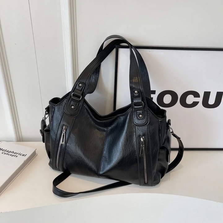 TEREZA | DUAL ZIPPER LARGE CAPACITY SHOULDER BAG