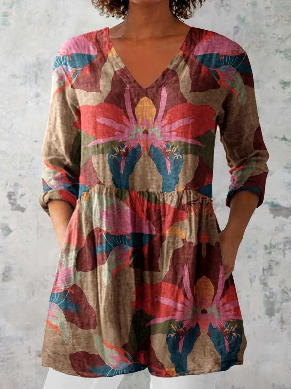 SARAH | ELEGANT TUNIC WITH V-NECK