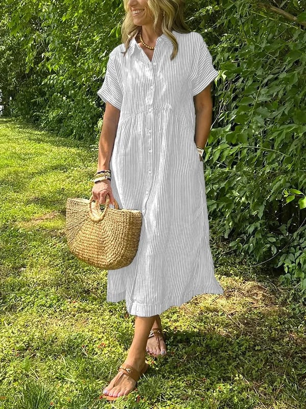JENNY | ELEGANT STRIPED DRESS