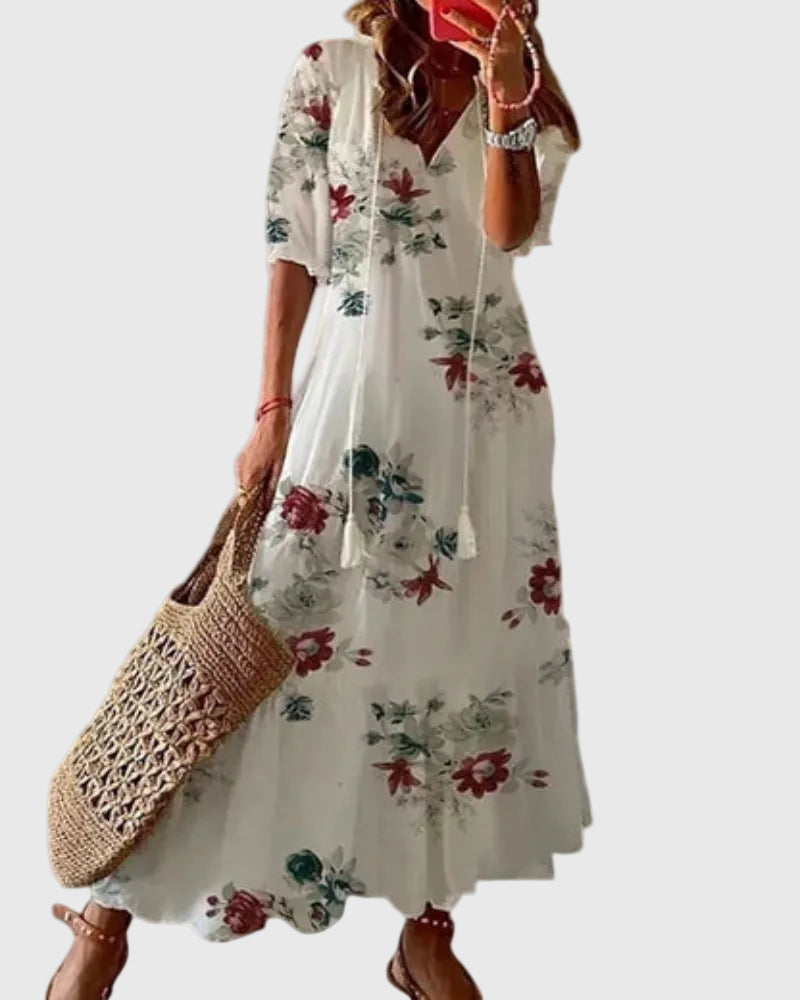 NOOR | BOHO VINTAGE SUMMER MAXI DRESS