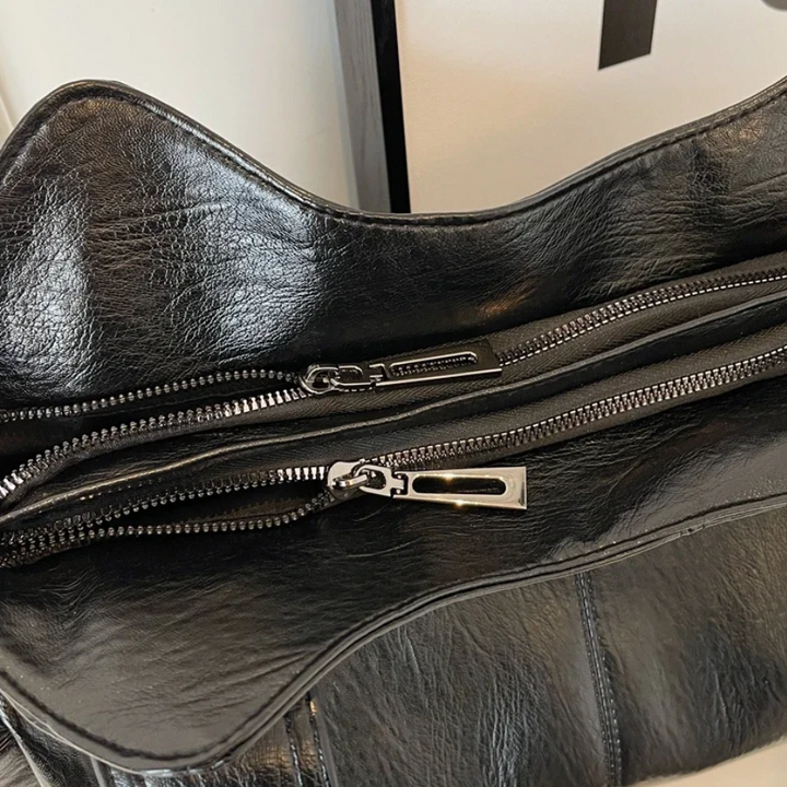 TEREZA | DUAL ZIPPER LARGE CAPACITY SHOULDER BAG