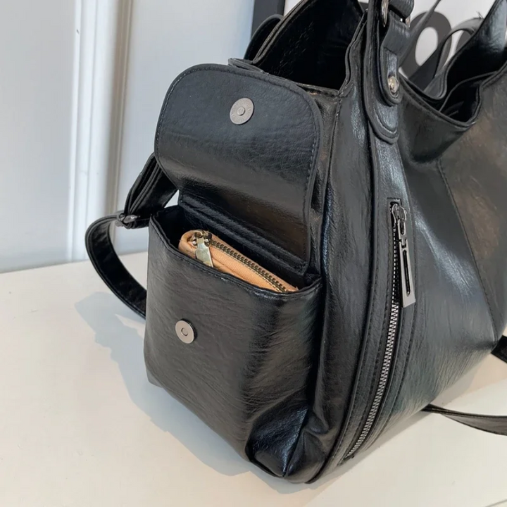 TEREZA | DUAL ZIPPER LARGE CAPACITY SHOULDER BAG