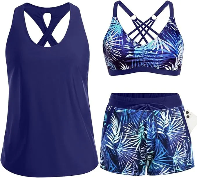 MARSHA | ELEGANT &amp; PRACTICAL 3-PIECE TANKINI