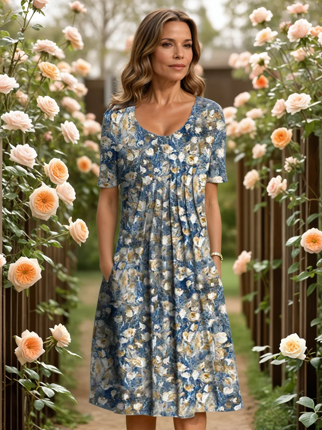MACY | ELEGANT DRESS WITH TUMMY COVERAGE