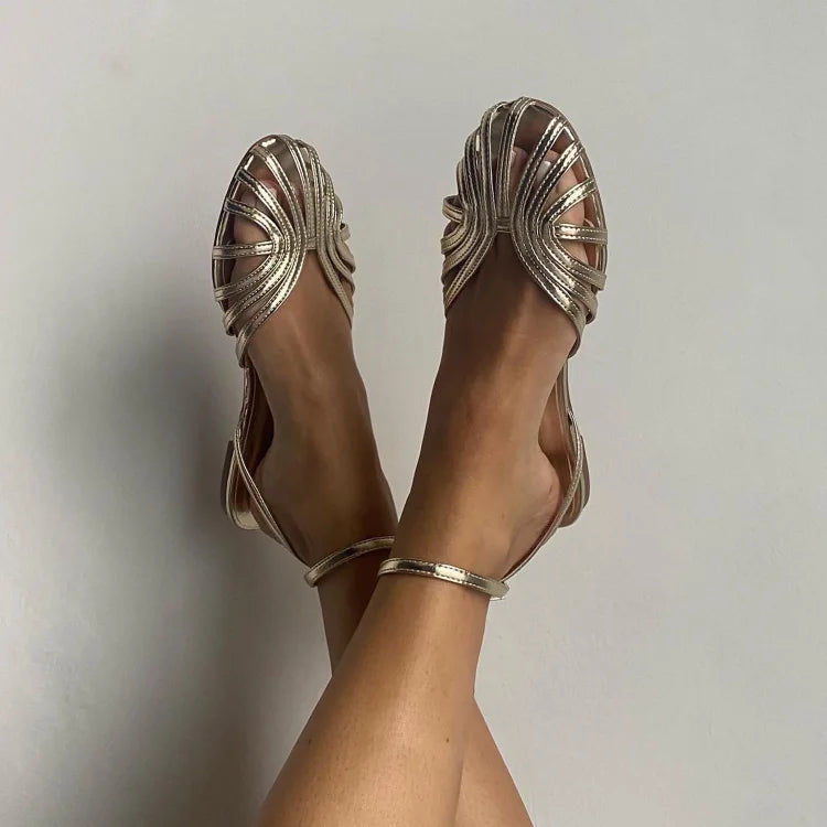 VITTORIA | GOLDEN JEWEL SANDALS