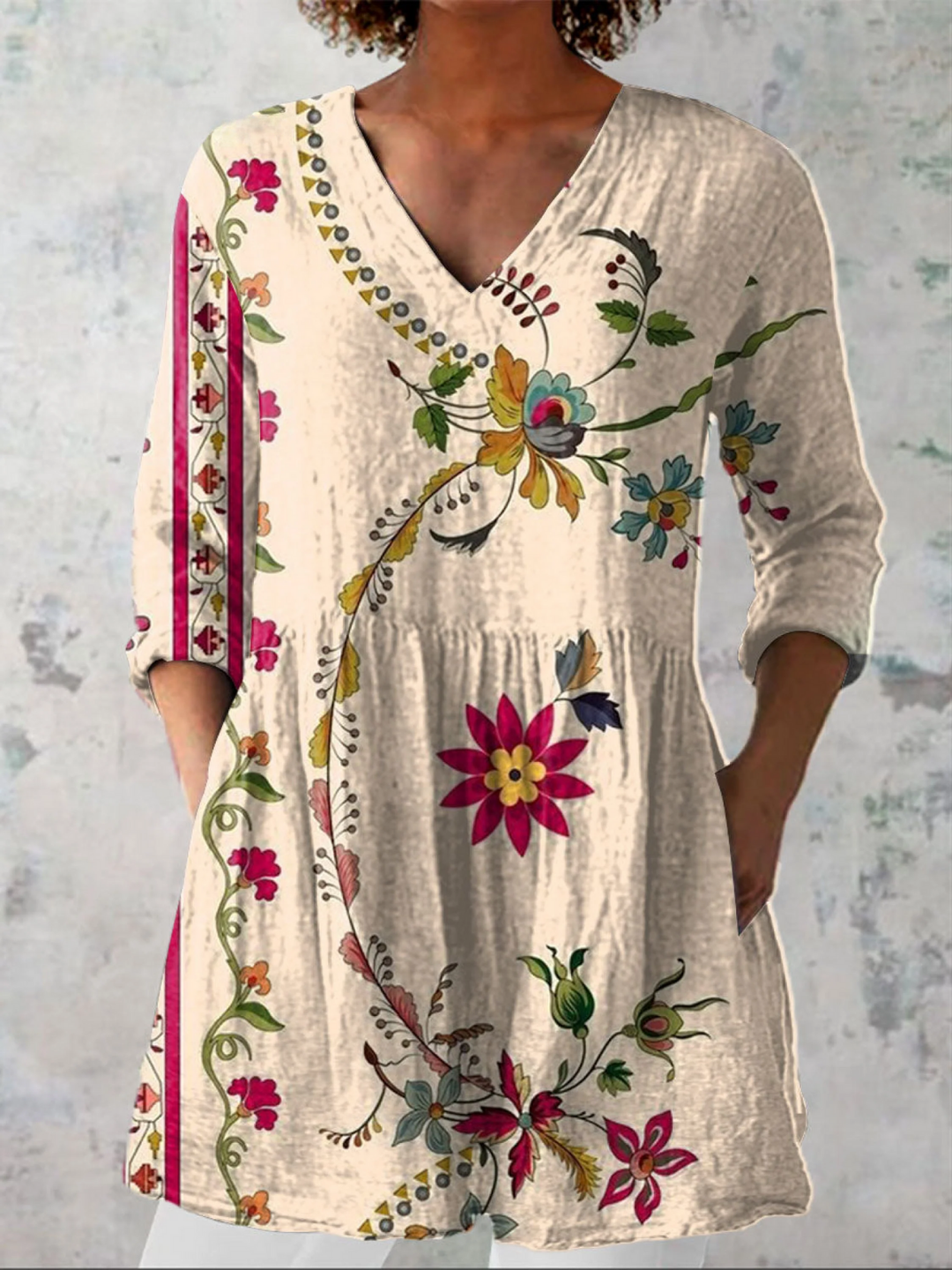 CLARA | ELEGANT TUNIC WITH V-NECK