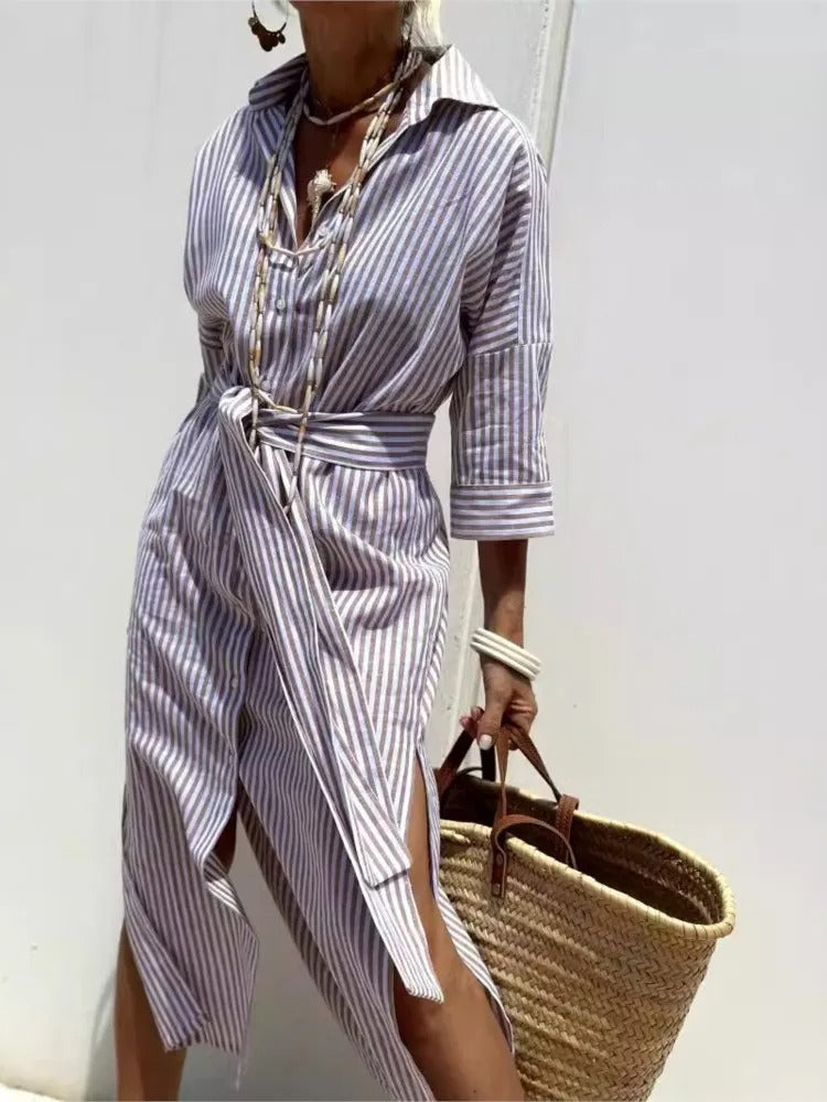 GERALDINE | LIGHTWEIGHT AND STYLISH STRIPED DRESS