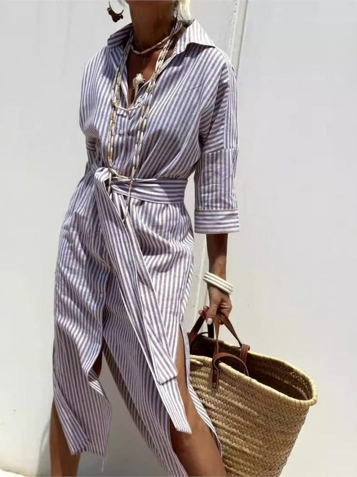 GERALDINE | LIGHTWEIGHT AND STYLISH STRIPED DRESS