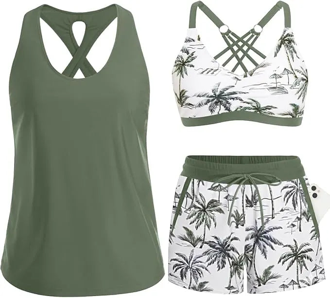MARSHA | ELEGANT &amp; PRACTICAL 3-PIECE TANKINI