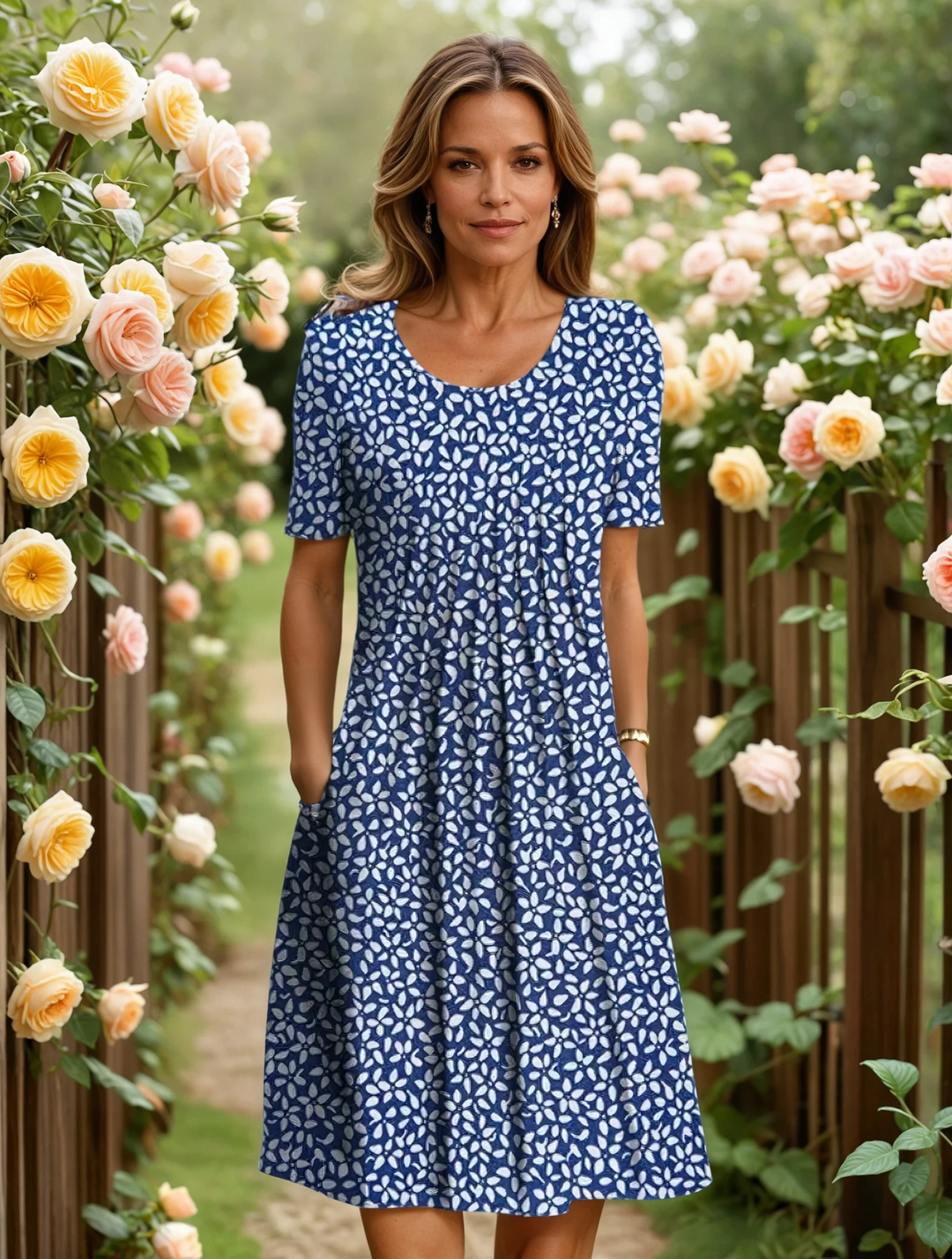 MARLENE | ELEGANT DRESS WITH TUMMY COVERAGE
