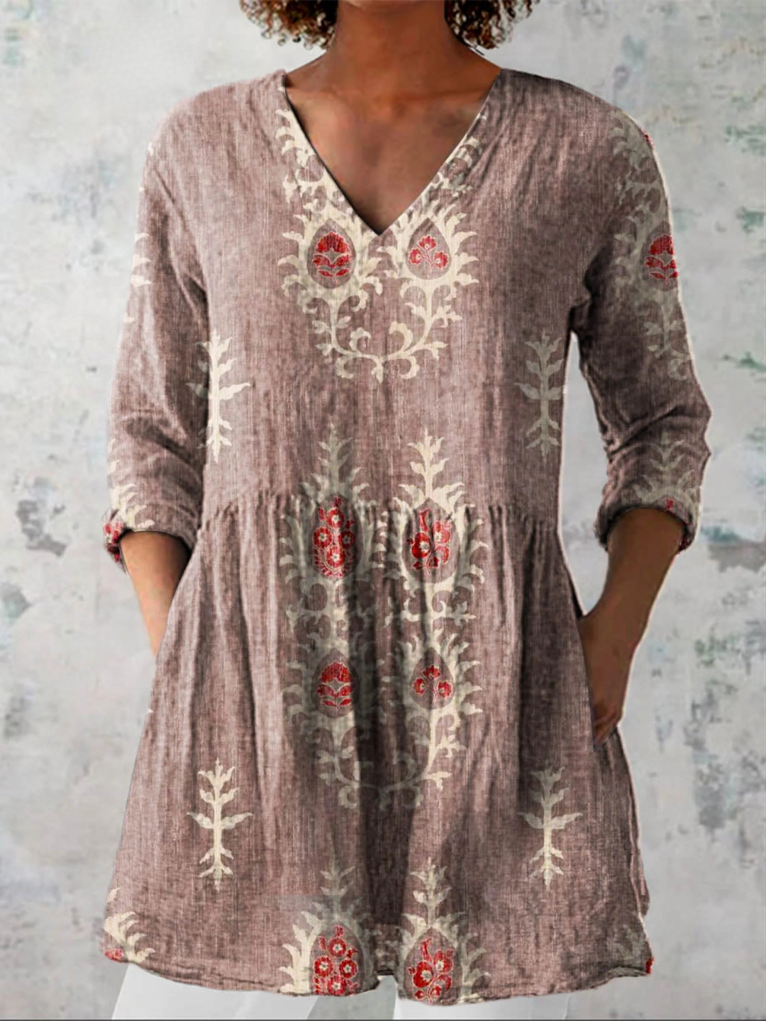 ELISE | ELEGANT TUNIC WITH V-NECK