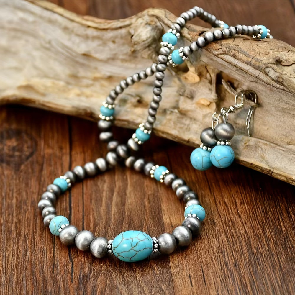 SEDONA | TURQUOISE NECKLACE &amp; EARRING SET