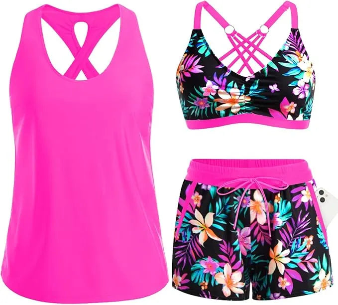MARSHA | ELEGANT &amp; PRACTICAL 3-PIECE TANKINI