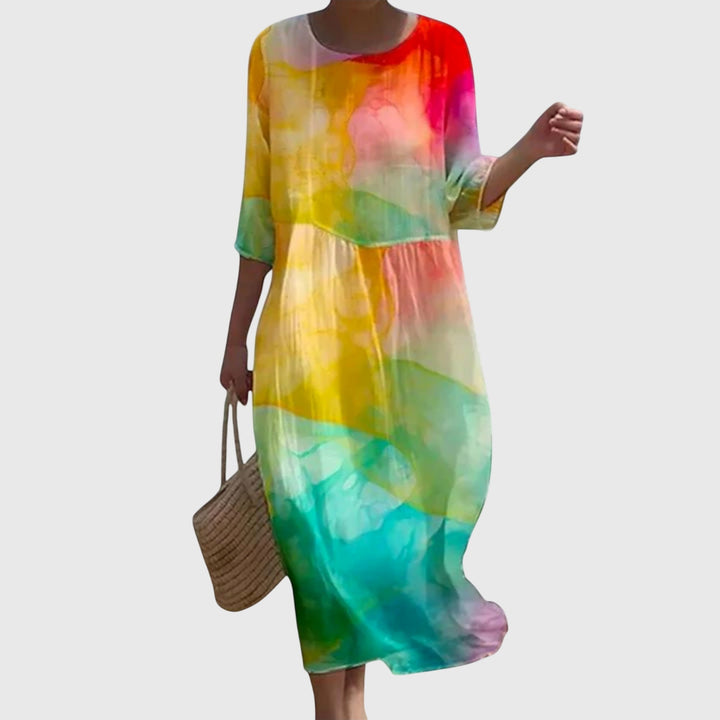 ELENA | STYLISH FLORAL MAXI DRESS