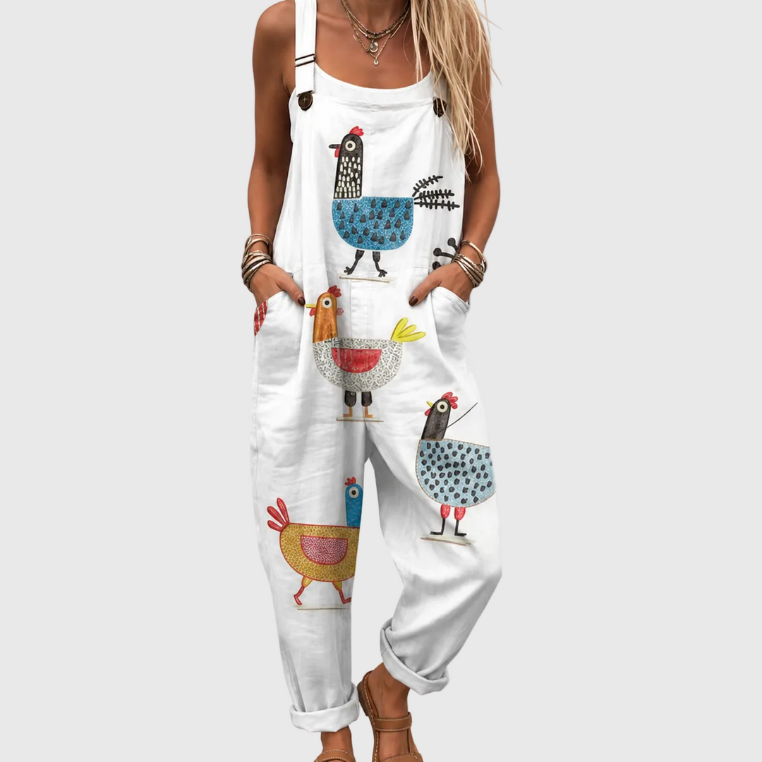 LUCY | HAPPY CHICKENS JUMPSUIT