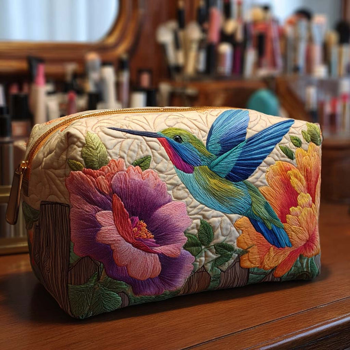 HUMMINGBIRD | QUILTED MAKE-UP BAG