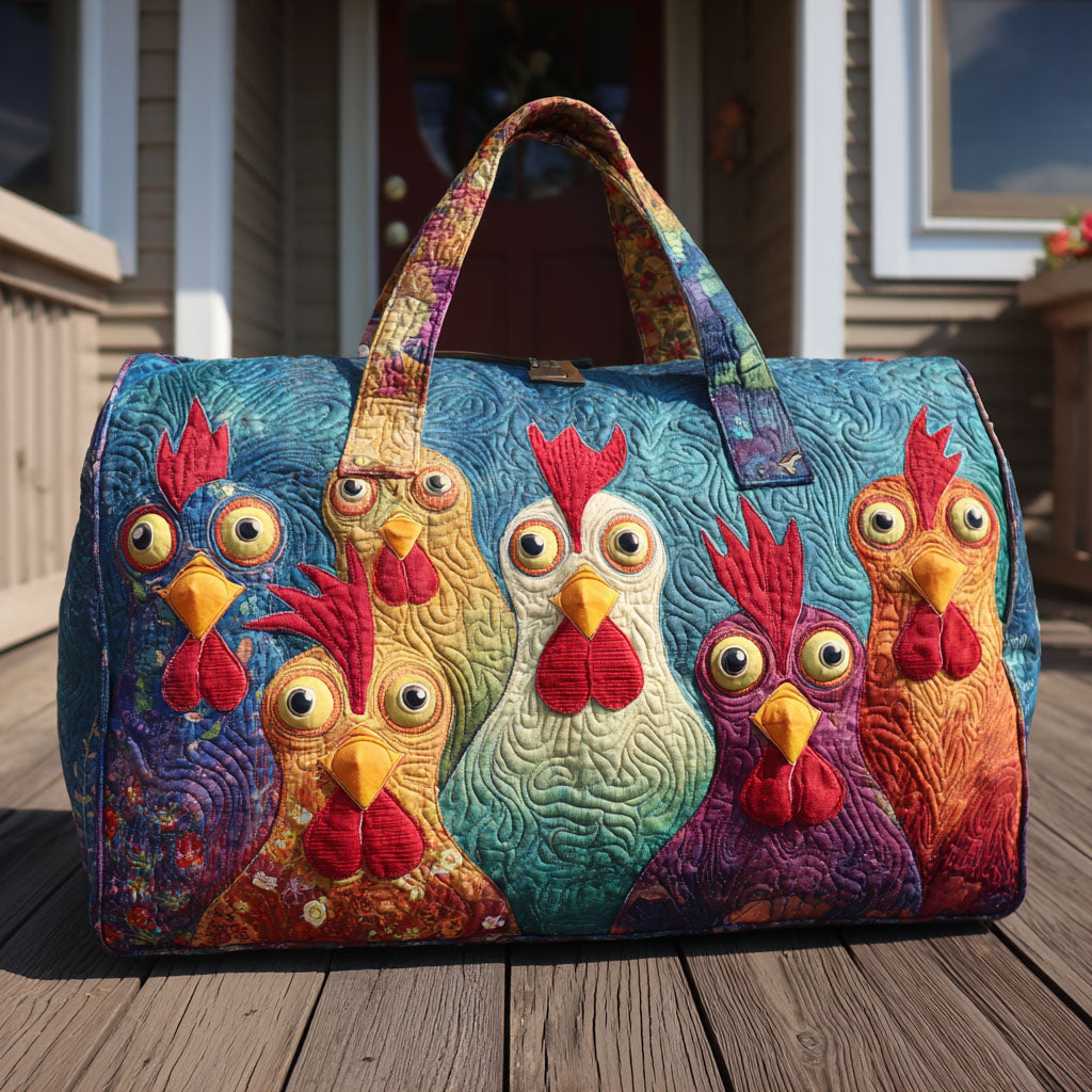 COSY CHICKENS | QUILTED DUFFLE BAG