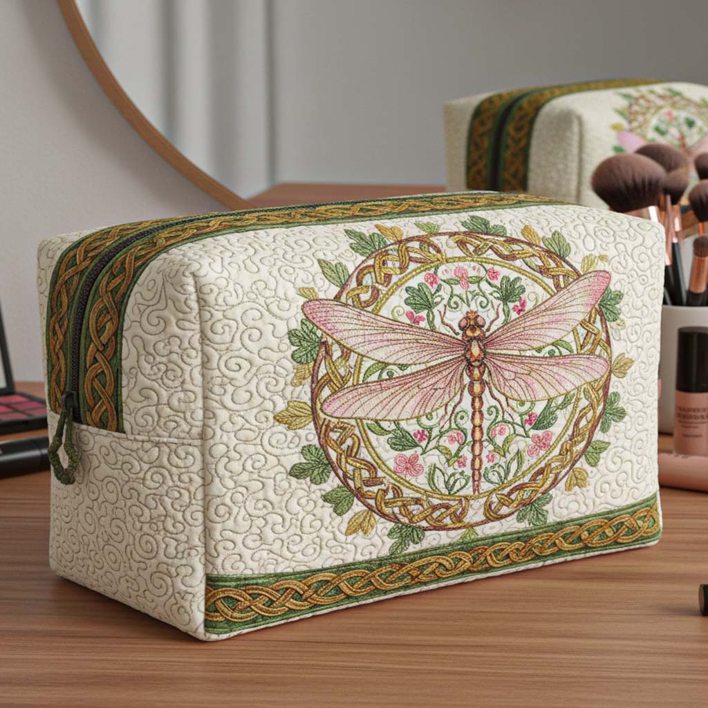 DRAGONFLY DREAMS | QUILTED MAKE-UP BAG