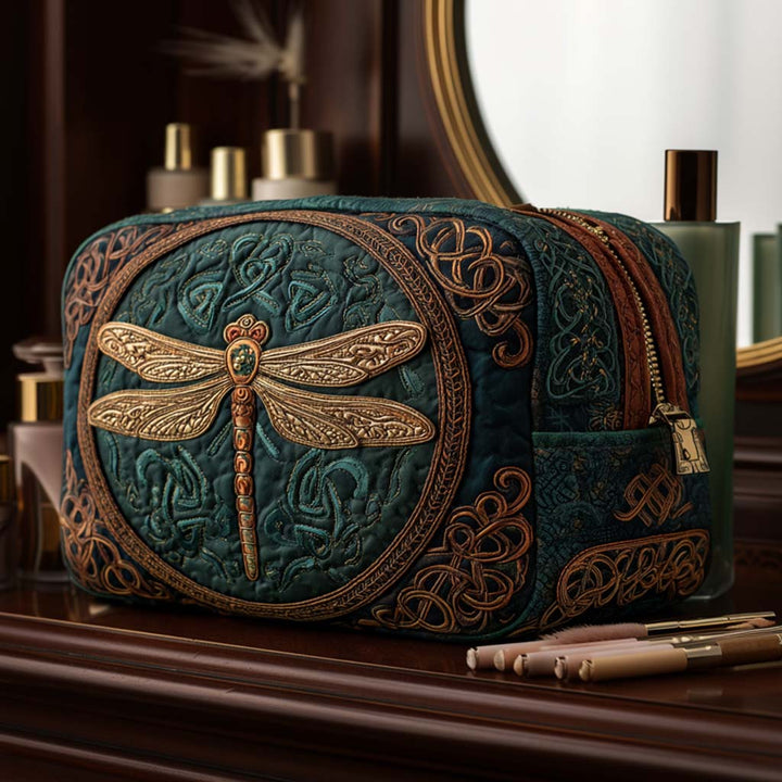 DRAGONFLY SERENITY | QUILTED MAKE-UP BAG