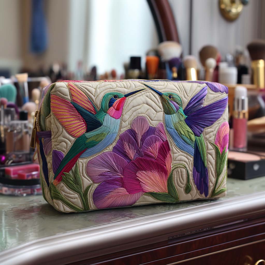 HUMMINGBIRD | QUILTED MAKE-UP BAG