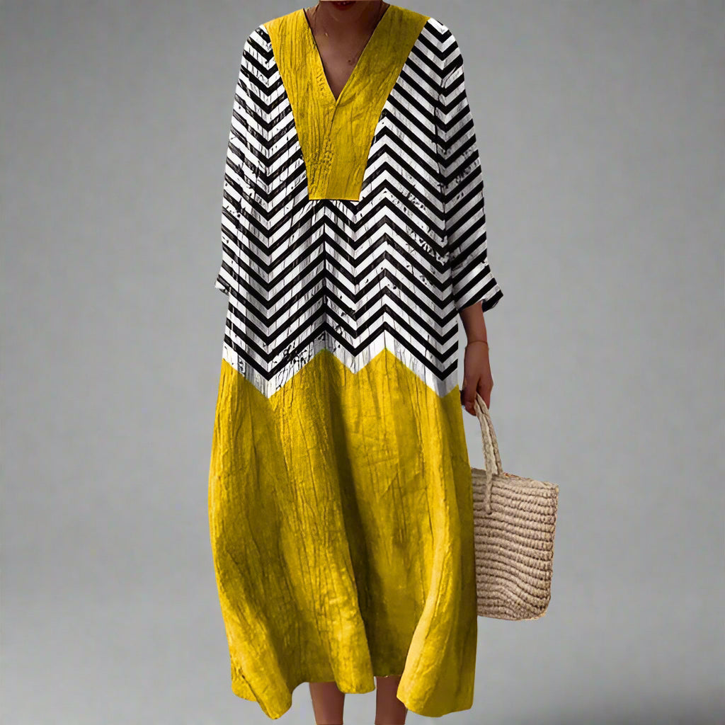 FINLEY | ELEGANT GEOMETRIC DRESS