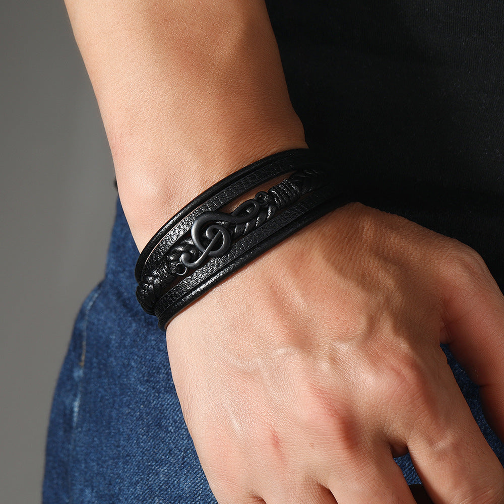 RHYTHM | LEATHER BRACELET FOR MUSIC LOVERS