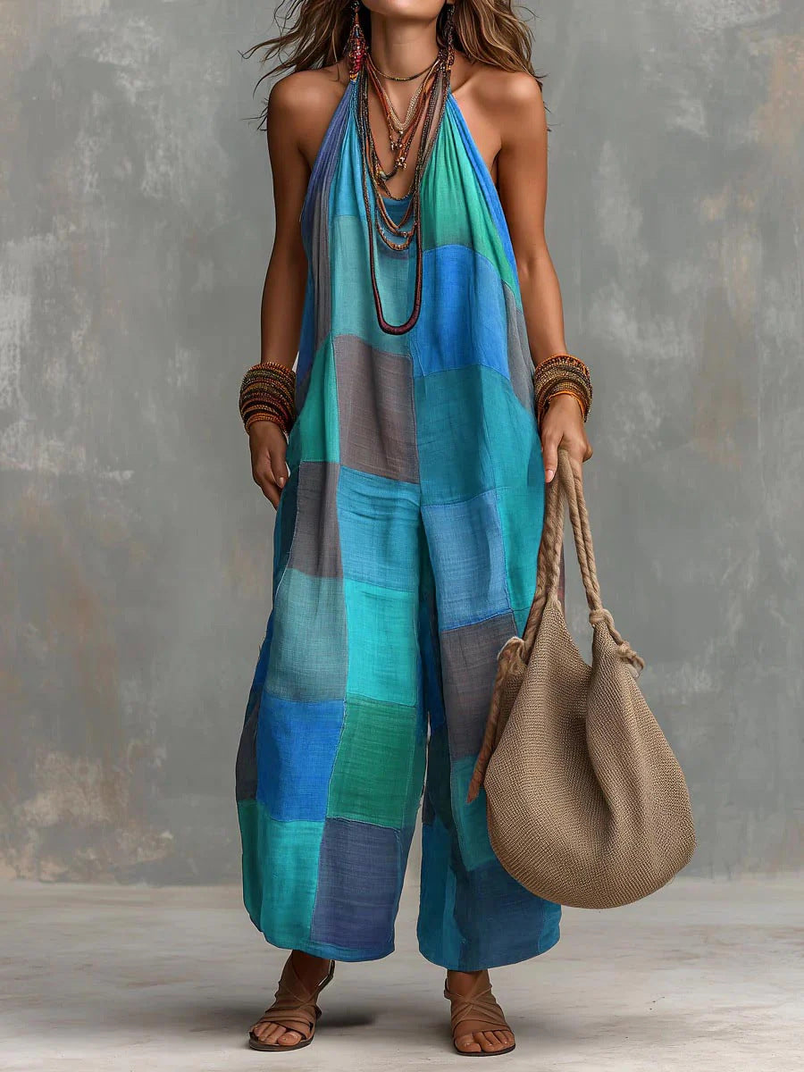 LENA | BOHEME PATCHWORK STYLE JUMPSUIT