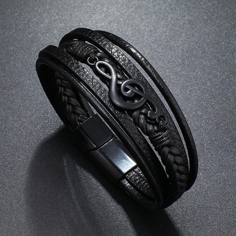 RHYTHM | LEATHER BRACELET FOR MUSIC LOVERS