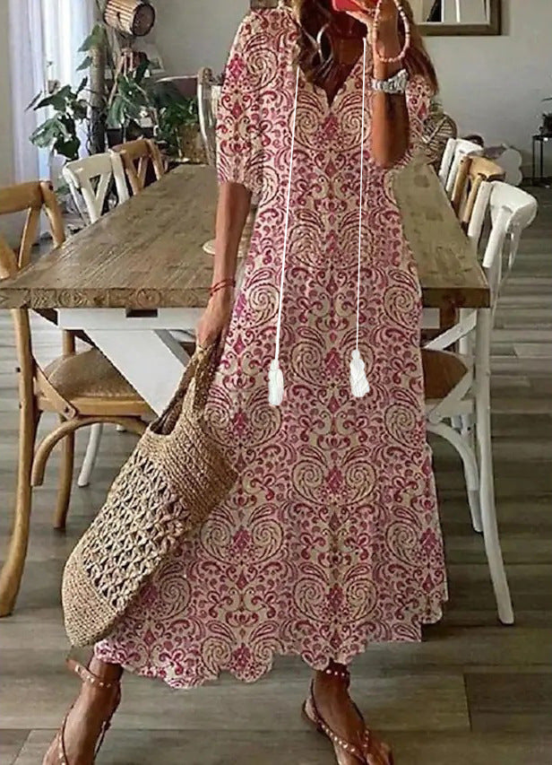 NOOR | BOHO VINTAGE SUMMER MAXI DRESS
