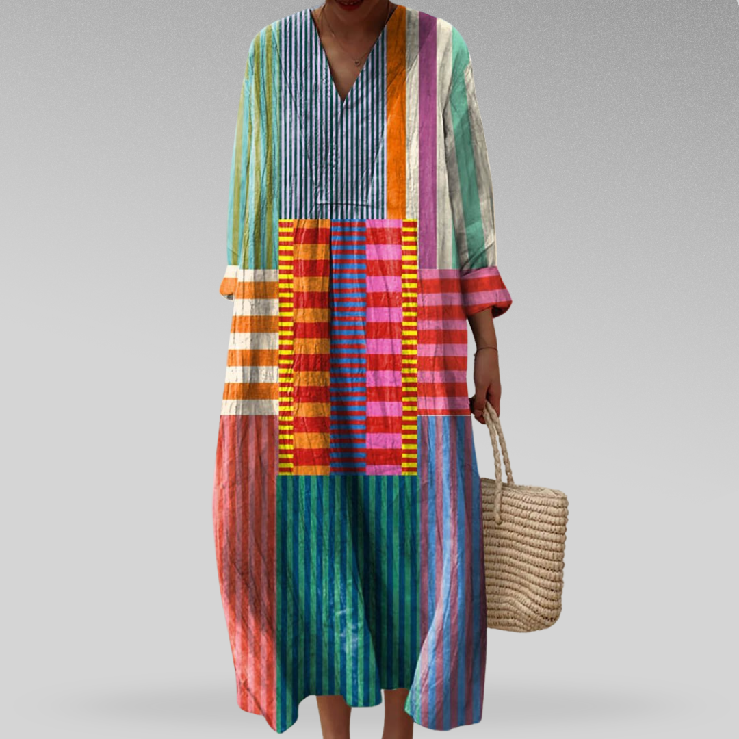 SELMA | ELEGANT GEOMETRIC DRESS