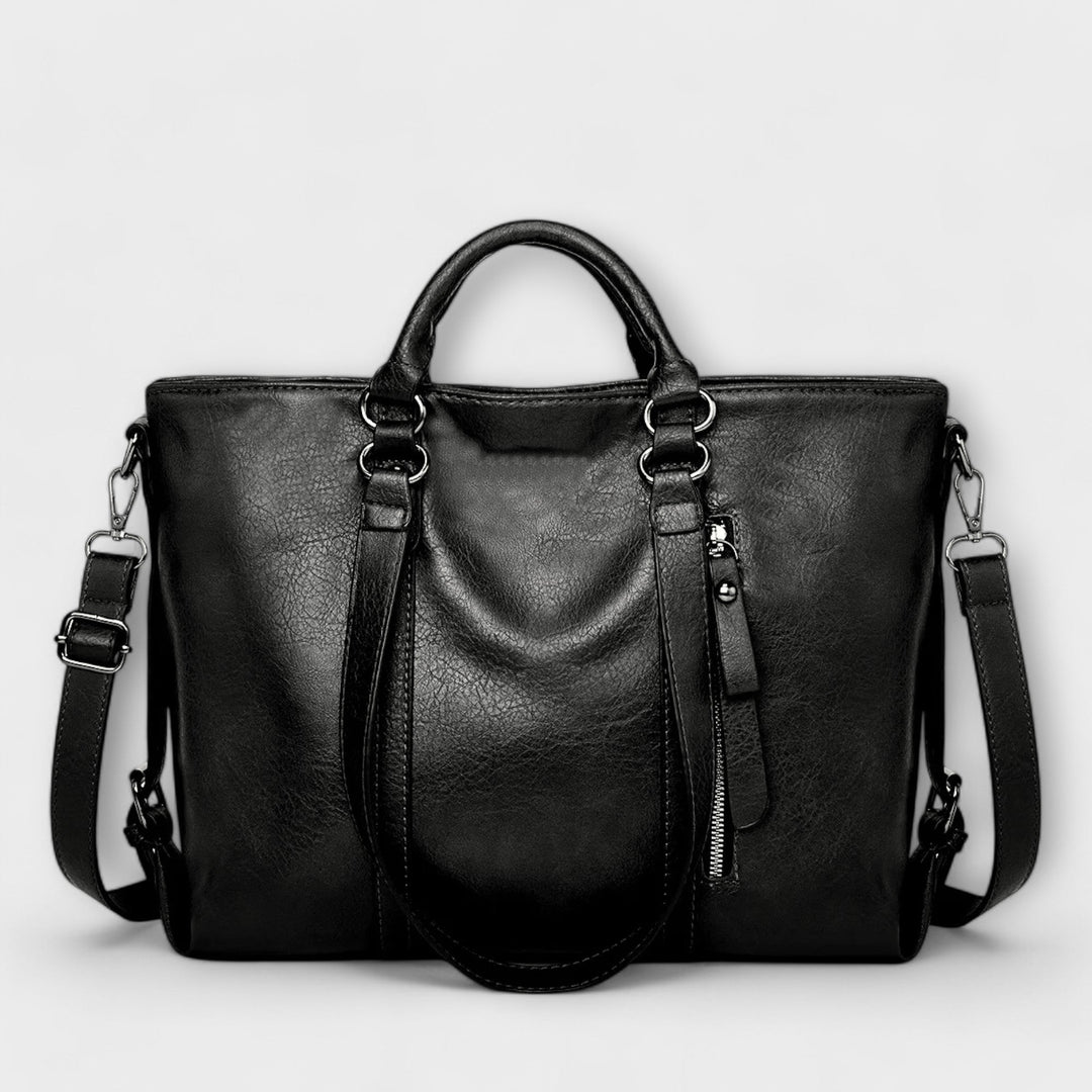 Huda | Large Leather-Style Bag