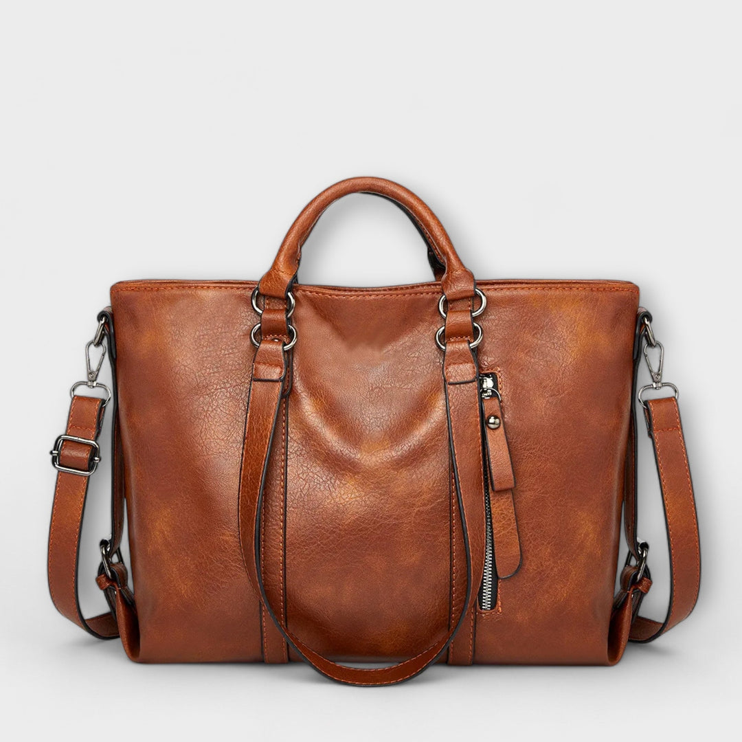 Huda | Large Leather-Style Bag