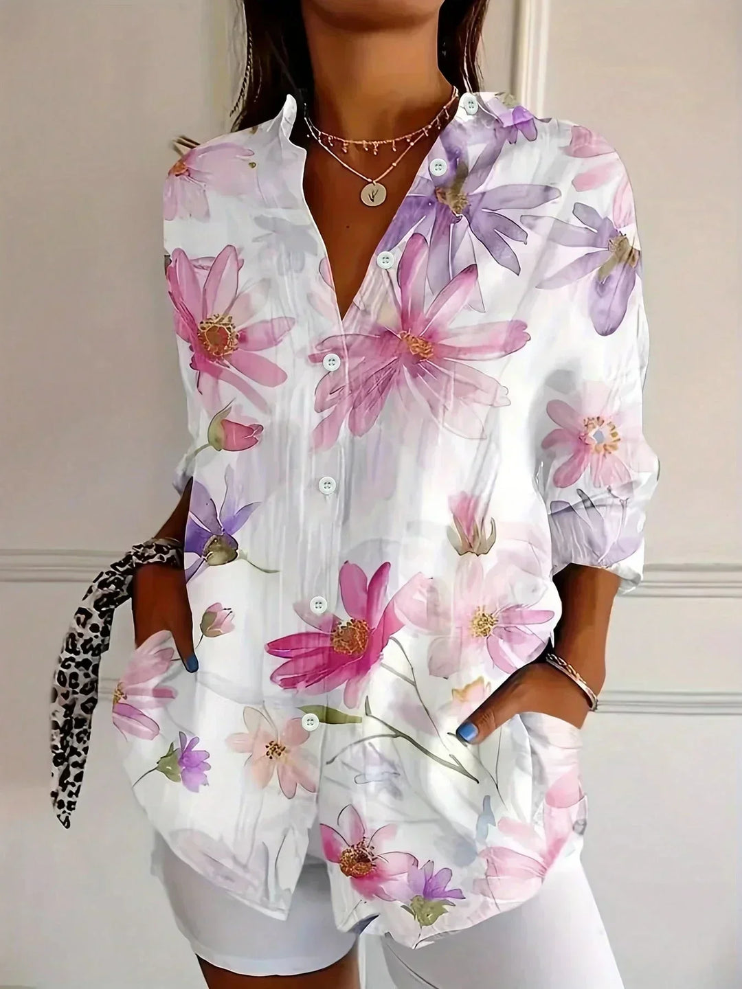 SADIE | COLORFUL PATTERN BLOUSE