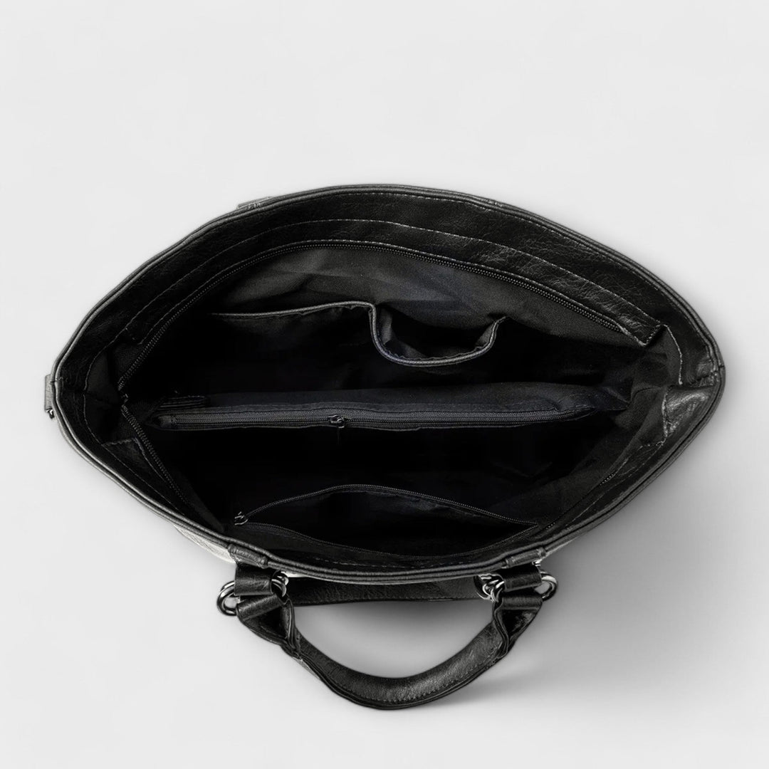 Huda | Large Leather-Style Bag