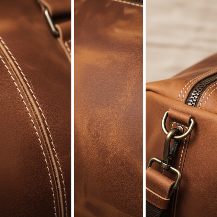 Callahan Leather-Style Travel Bag