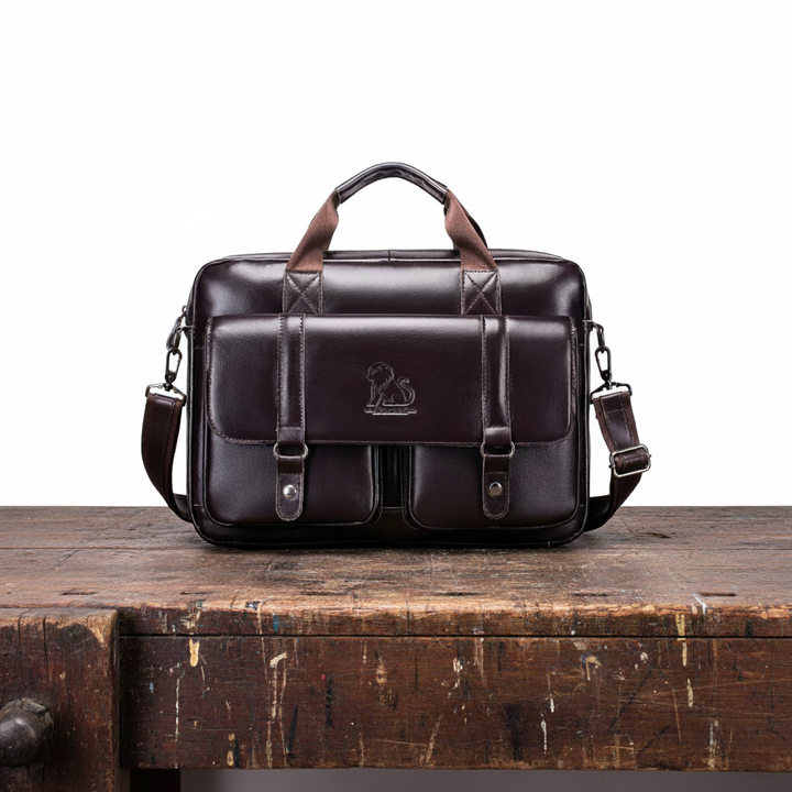 Leather-Style Briefcase