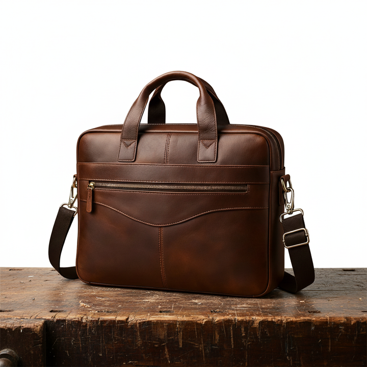Anthony Leather-Style Briefcase