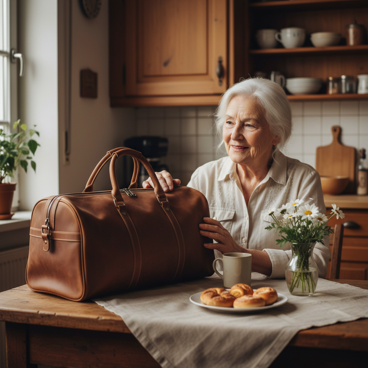 Callahan Leather-Style Travel Bag