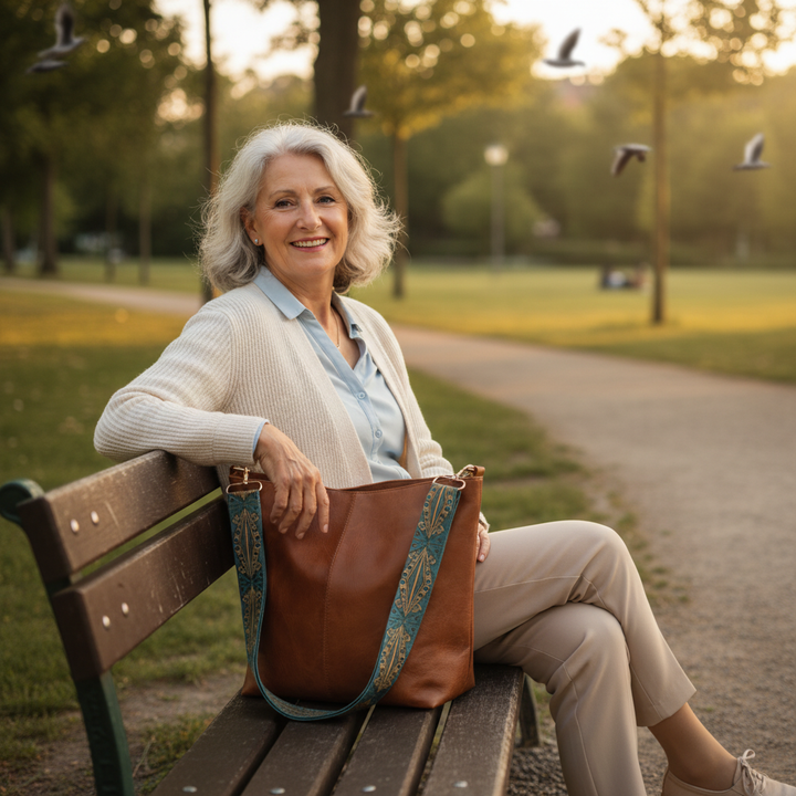 Tamar Vintage Leather-Style Bag