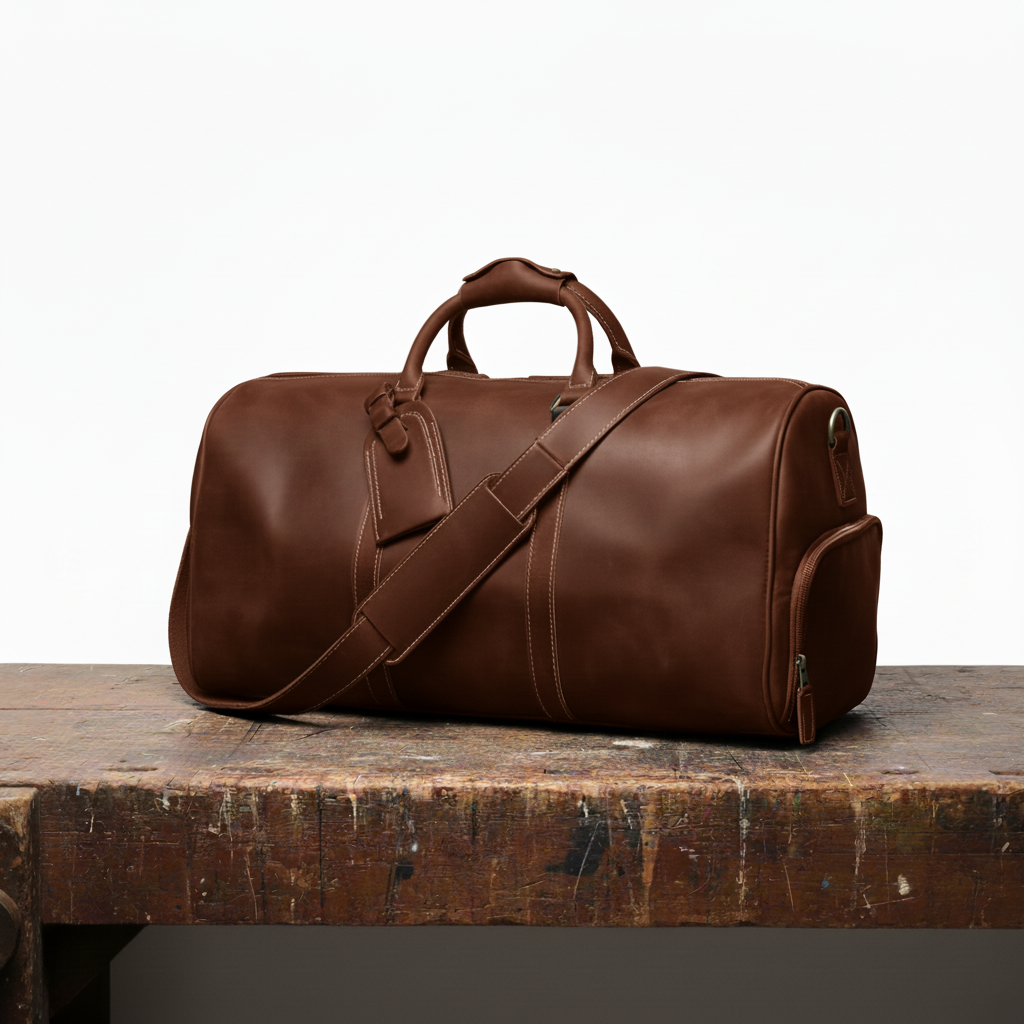 Montgomery Leather-Style Travel Bag