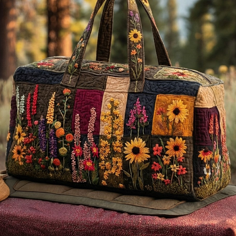WILDFLOWER MEADOW | QUILTED DUFFLE BAG