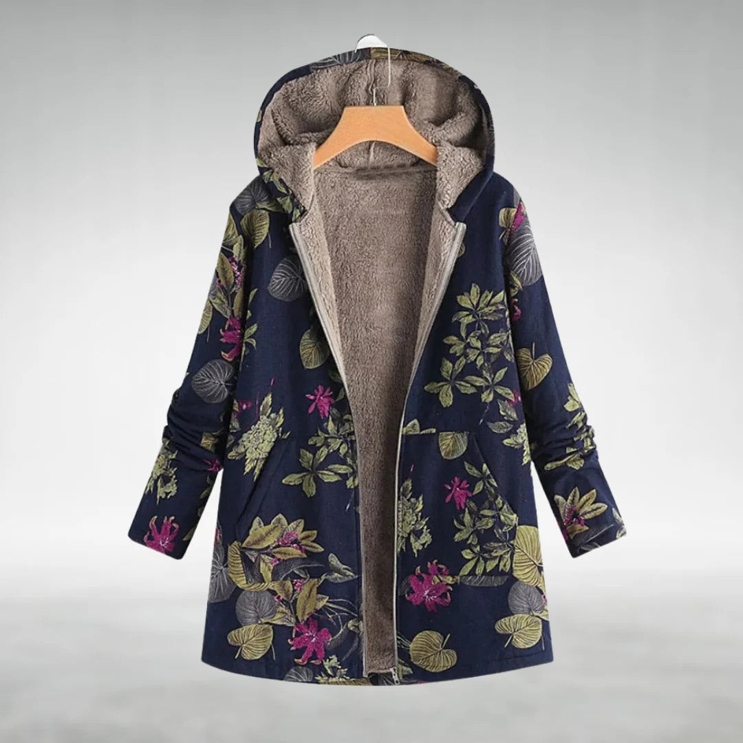 AMARA | FLORAL FLEECE JACKET
