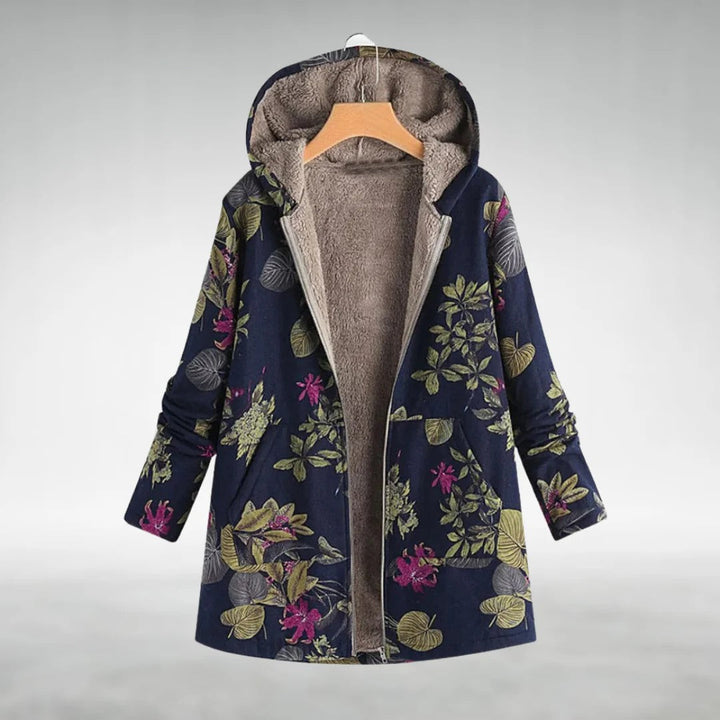 AMARA | FLORAL FLEECE JACKET