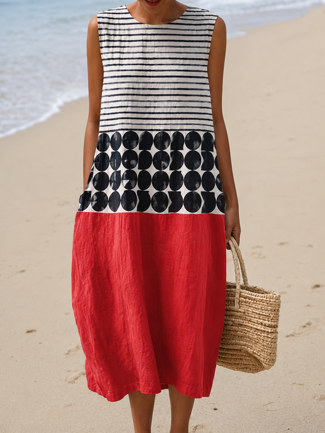 JANE | COLORBLOCK MIDI DRESS