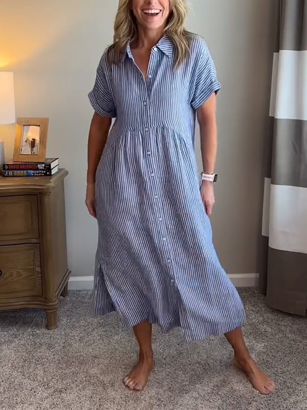 JENNY | ELEGANT STRIPED DRESS