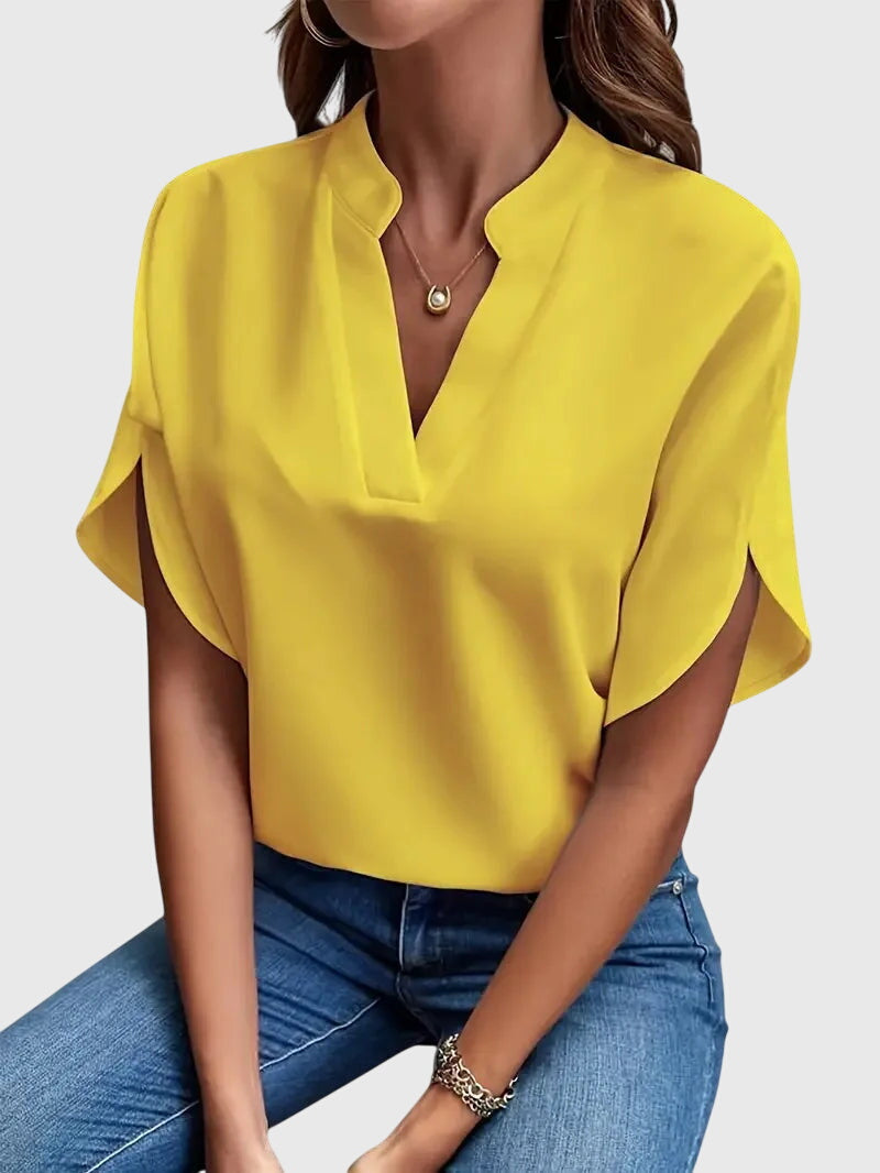 BEATRIX | SOFT AND ELEGANT V-NECK SHIRT