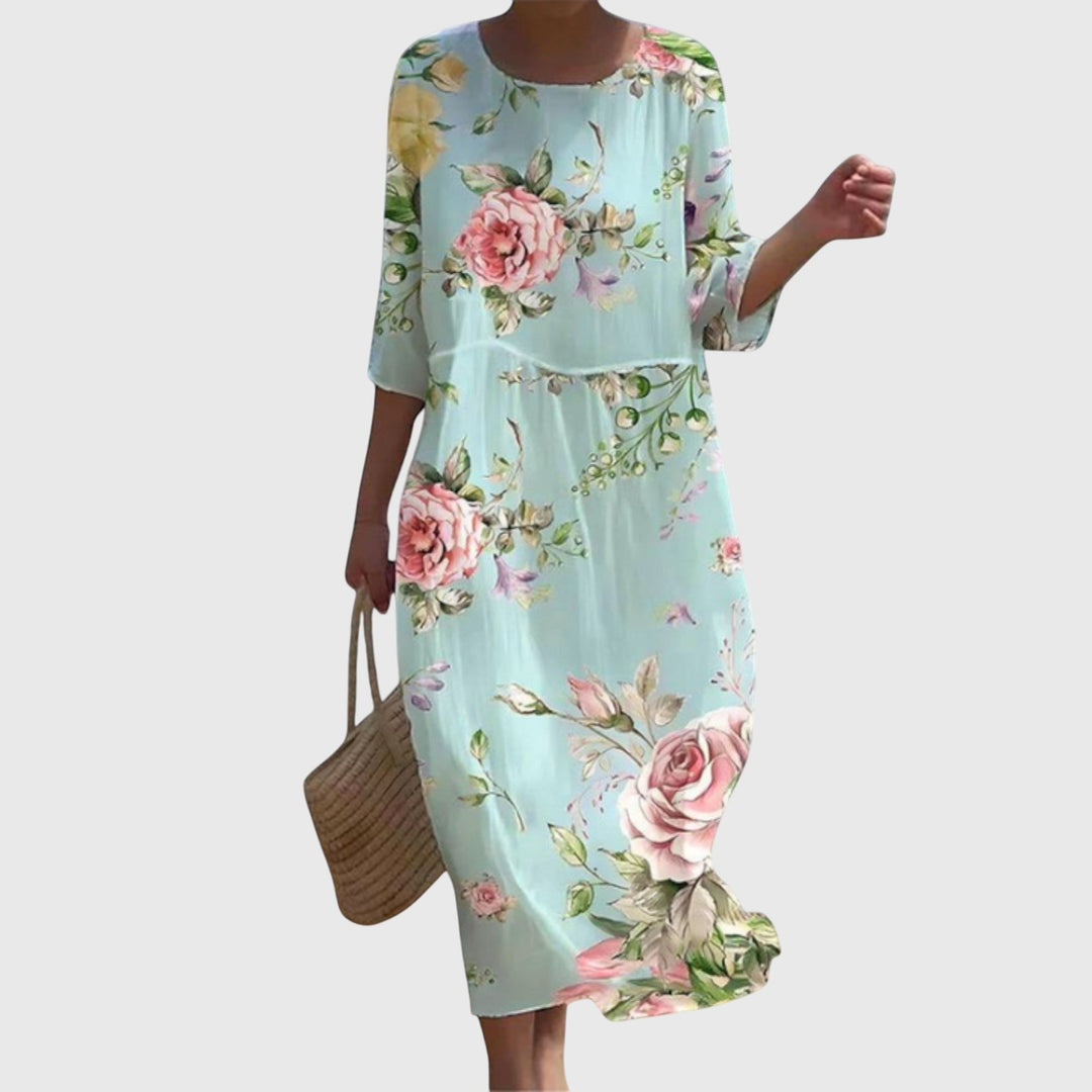 ELENA | STYLISH FLORAL MAXI DRESS