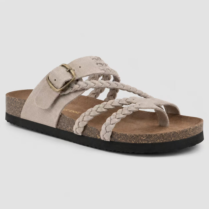 ELENA | WOVEN LEATHER-STYLE SANDALS