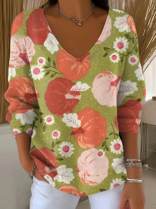 AUTUMN | COSY SWEATER WITH PRINT
