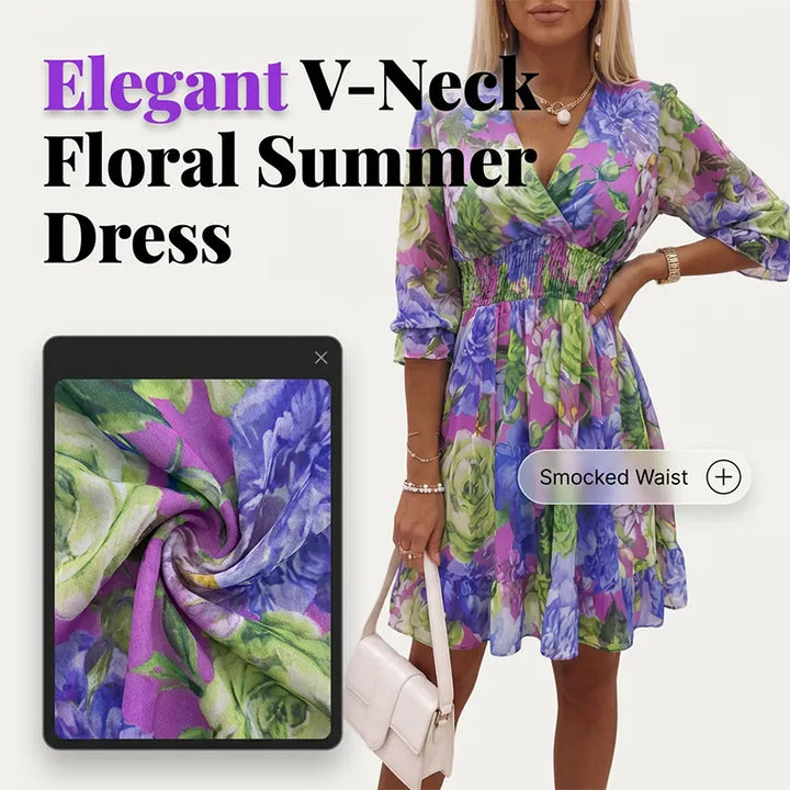 MARINDA | ELEGANT FLORAL DRESS